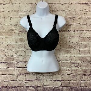 Bali Smoothing Black Lace Underwire Bra